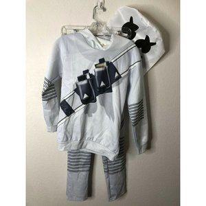 Zhi Xuan Tong Boy's Hoodie & Pants Outfit Set, Mul